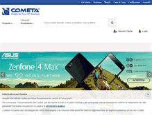 Tablet Screenshot of cometa.it
